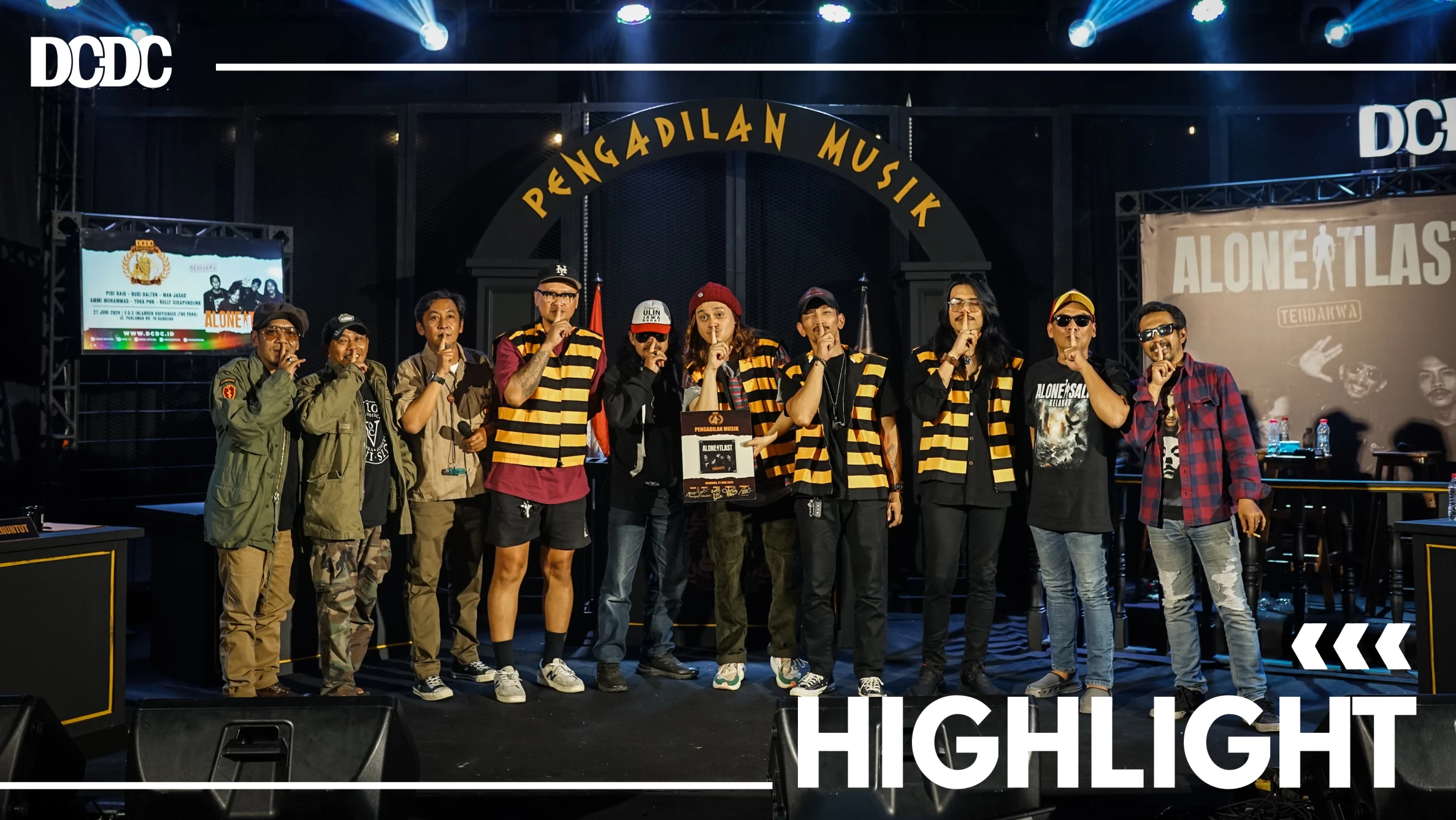 Alone At Last Lolos dari Dakwaan DCDC Pengadilan Musik Edisi ke-55